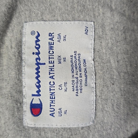 Champion Authentic Athletic Wear Pullover Gray Sweater Men's Size XL - Picture 7 of 15